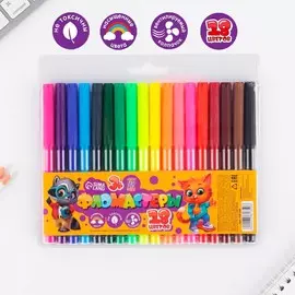 Фломастеры 18 цветов вентилируемый колпачок с европодвесом