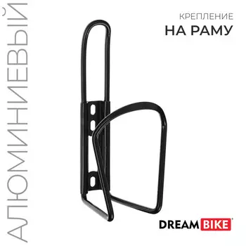 Флягодержатель dream bike, xg-090, алюминий, без крепежных болтов, черный