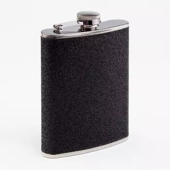 Фляжка мастер к, 240 мл, подарочная, 8 oz, нержавеющая сталь, черная
