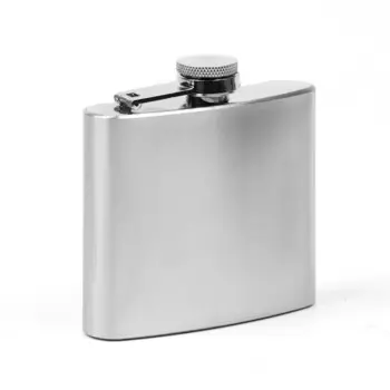Фляжка мастер к, 150 мл, подарочная, армейская, 5 oz, нержавеющая сталь, черебристая