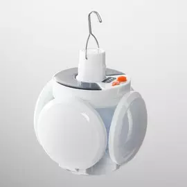 Фонарь кемпинговый аккумуляторный, 30 вт, 2200 мач, солнечная батарея, 11 х 13.5 см, usb