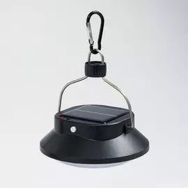 Фонарь кемпинговый аккумуляторный, солнечная батарея, 12 х 13.5 см, от usb, черный