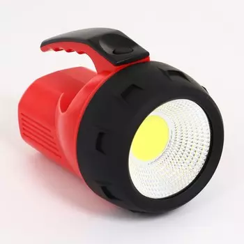 Фонарь светодиодный ручной, на батарейках 5 вт, cob, 4 aa, 14.5 x 11 см