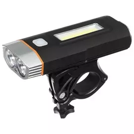 Фонарь велосипедный передний, 2 светодиода, 3 режима