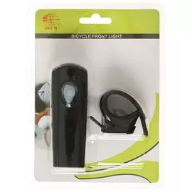 Фонарь велосипедный передний jy-7036 резиновый хомут