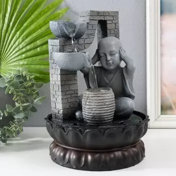 Фонтан настольный от сети, подсветка