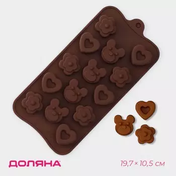 Форма для конфет и шоколада доляна