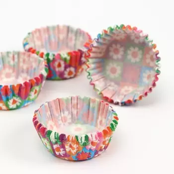 Форма для выпечки капкейков и маффинов, бумажная, круглая