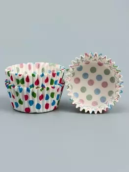 Форма для выпечки капкейков и маффинов, бумажная, круглая