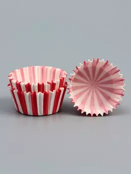 Форма для выпечки капкейков и маффинов, бумажная, круглая