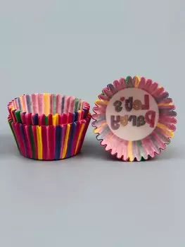 Форма для выпечки капкейков и маффинов, бумажная, круглая