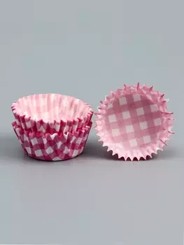 Форма для выпечки капкейков и маффинов, бумажная, круглая