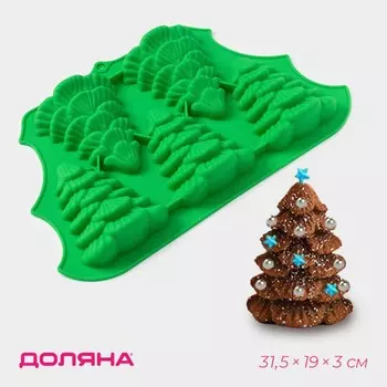 Форма для выпечки новогодняя доляна