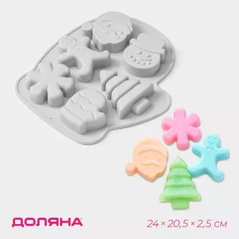 Форма для выпечки новогодняя доляна