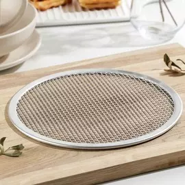 Форма для выпечки пиццы, d=23 см, цвет серебряный