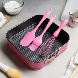 Набор для выпечки доляна, 4 предмета: форма разъемная