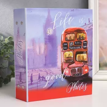 Фотоальбом на 200 фото 10х15 см, пластик. листы