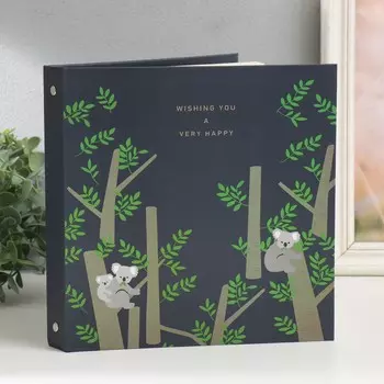 Фотоальбом на кольцах на 200 фото 6х9 см