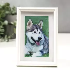 Фоторамка 10х15 45-b (ф) белая (пластиковый экран)