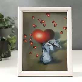 Фоторамка 15х20 см (7n68) белый (пластиковый экран)