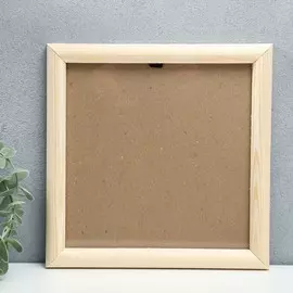 Фоторамка 20х20 см белое дерево № 5