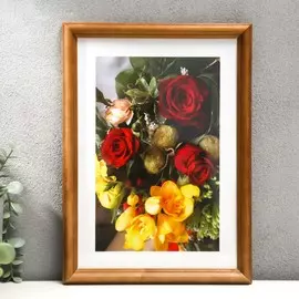 Фоторамка 21х30 (2n92) орех (пластиковый экран)