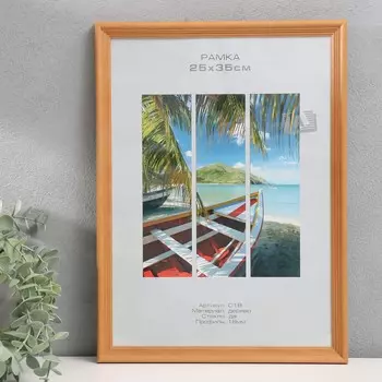 Фоторамка для фото 2535 см image art, austin, дерево, (пластиковый экран), орех