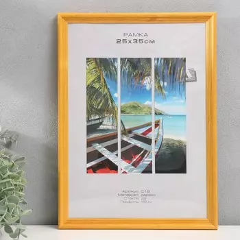 Фоторамка для фото 2535 см image art, austin, дерево, (пластиковый экран), янтарь