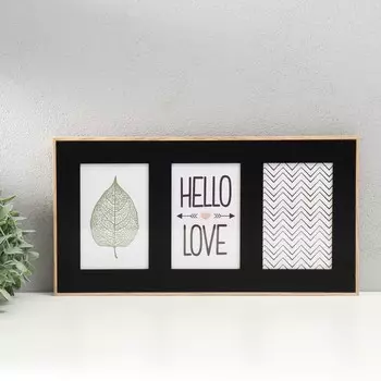 Фоторамка дерево на 3 фото 10х15 см