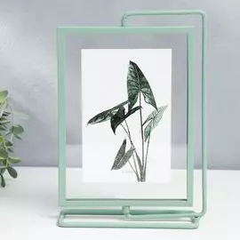 Фоторамка металл на 2 фото 10х15 см