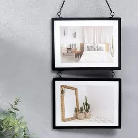 Фоторамка металл на 2 фото 13х18 см