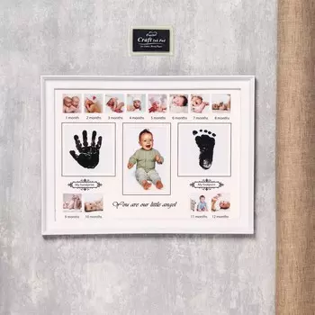 Фоторамка на 13 фото 4х4, 7,5х11,5 см с штемп.подушкой