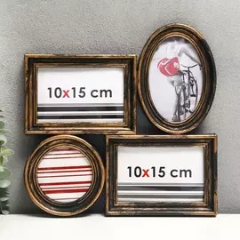 Фоторамка на 4 фото 10х10, 10х15 см