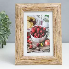 Фоторамка пластик 10х15 см 742 ольха (пластиковый экран)