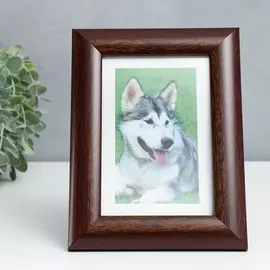 Фоторамка пластик 10х15 см 742 орех (пластиковый экран)