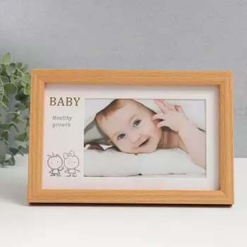 Фоторамка пластик 10х15 см с паспарту