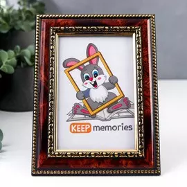 Фоторамка пластик 10х15 см темный орех (782)