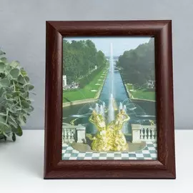 Фоторамка пластик 15х21 см 742 орех (пластиковый экран)