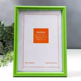 Фоторамка пластик 15х21 см салатовый (130)