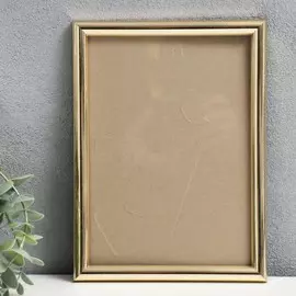 Фоторамка пластик 15х21 см золото