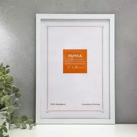 Фоторамка пластик 21х30 см 1481 белый