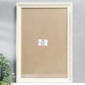 Фоторамка пластик 30х45 см, белый (пластиковый экран)