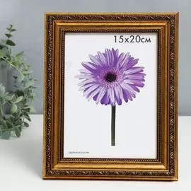 Фоторамка пластик dorothy 15х20 см золотая