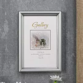 Фоторамка пластик gallery 10х15 см 421 серебро
