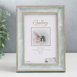 Фоторамка пластик gallery 10х15 см, 642498-4, зелёный (пластиковый экран)