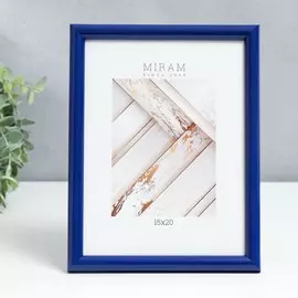 Фоторамка пластик gallery 15х20 см, синий (пластиковый экран)