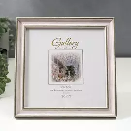 Фоторамка пластик gallery 20х20 см, 642490 розовый (пластиковый экран)