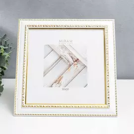 Фоторамка пластик gallery 20х20 см, белый (пластиковый экран)