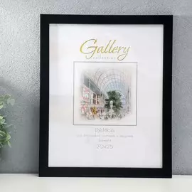 Фоторамка пластик gallery 20х25 см, 641877-7, чёрный (пластиковый экран)