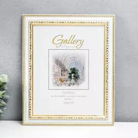 Фоторамка пластик gallery 20х25 см, белый (пластиковый экран)